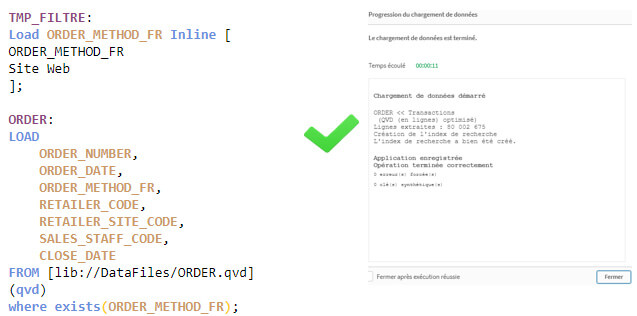 Optimisation des applications Qlik Sense 