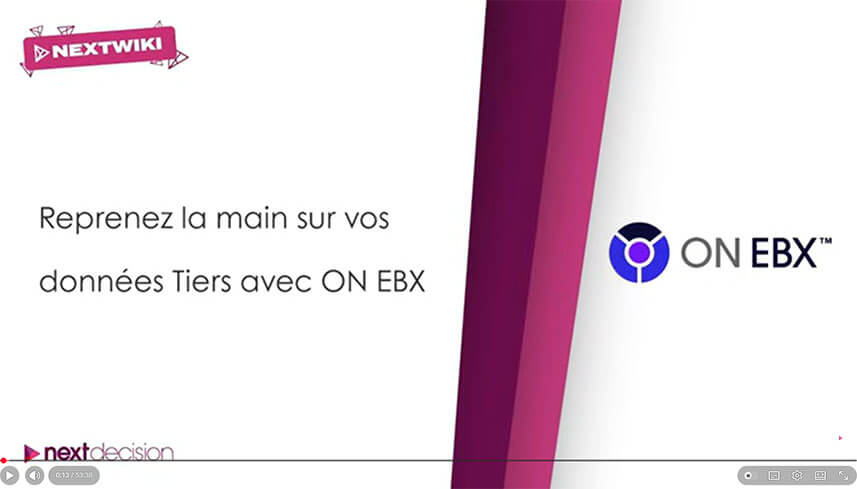 Présentation démo ON EBX | Reprenez la main sur vos données tiers
