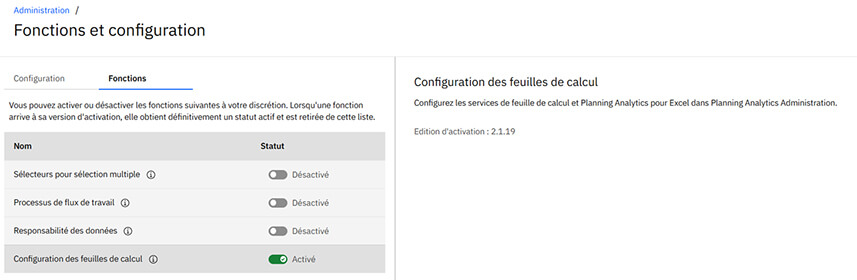Nouveautés Planning Analytics 2025-2026