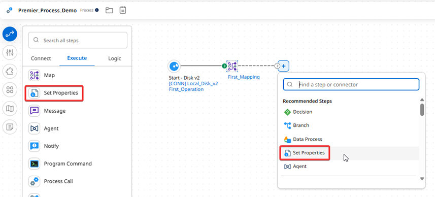 Créer votre premier processus Boomi
