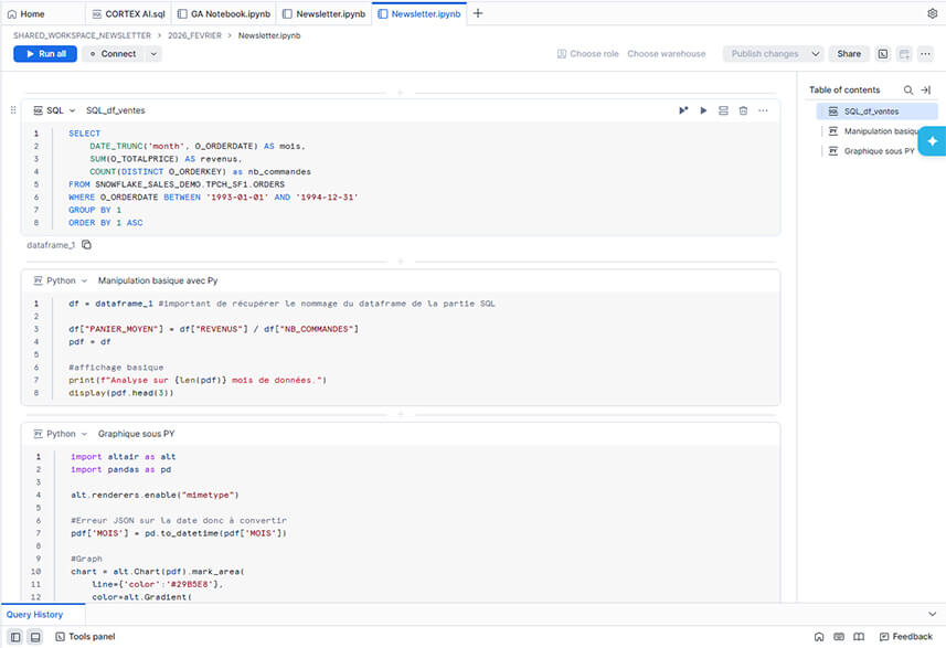 Les nouveautés Snowflake Février 2026