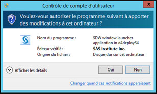 SAS Compte utilisateur