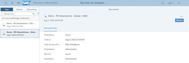 SAP BO BI 4.3 nouvelle interface